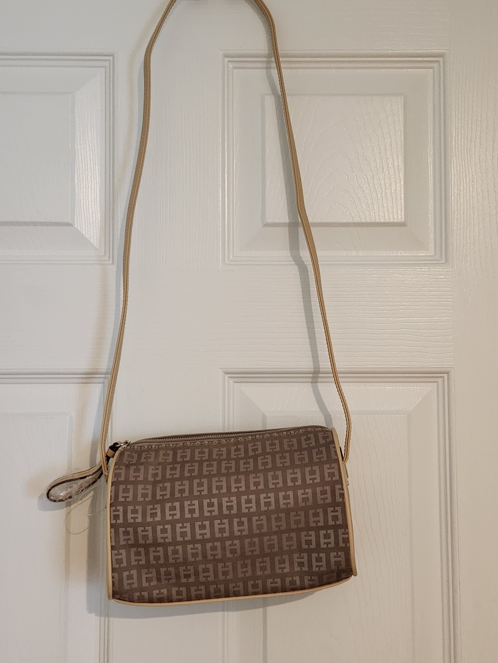 Chateau Beige Monogram Crossbody Bag
